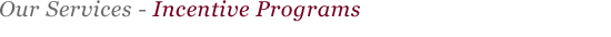 Incentive Programs